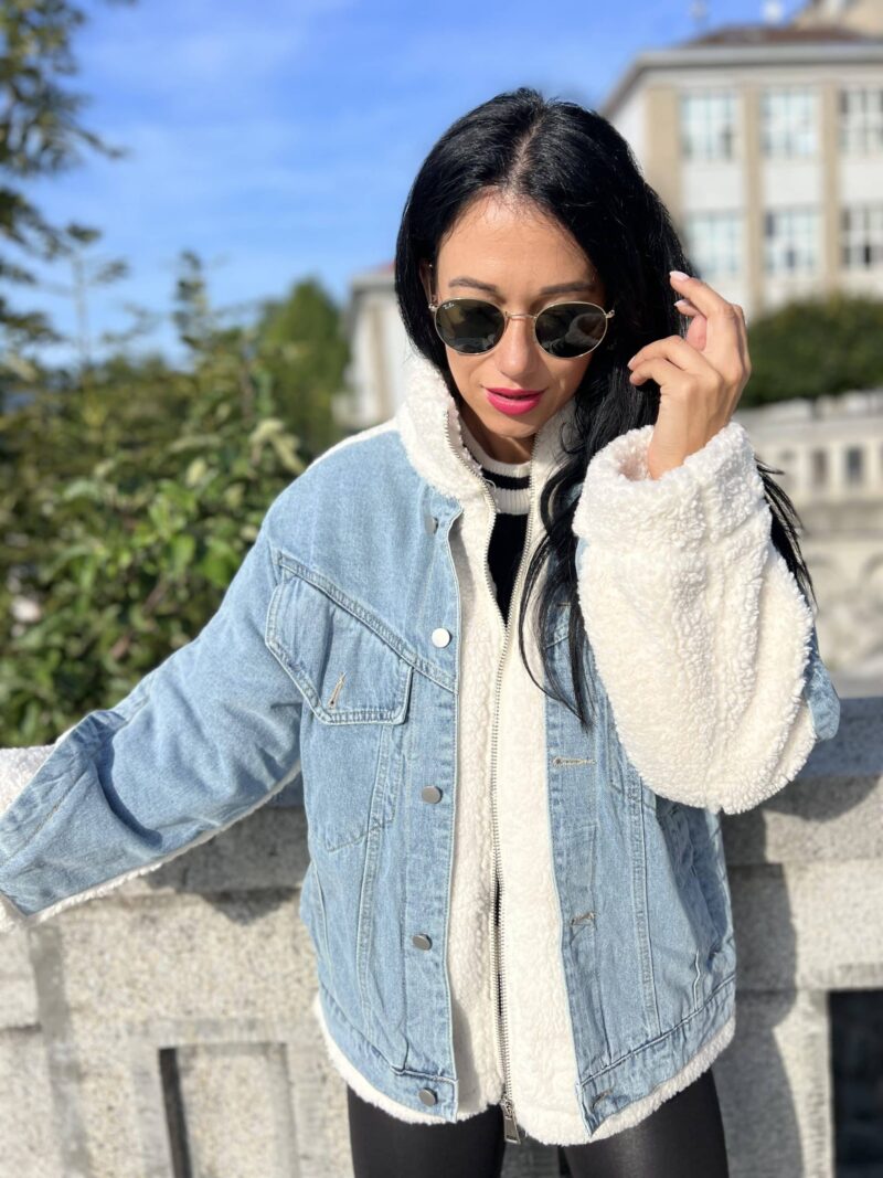 Denim biela bunda - Image 8