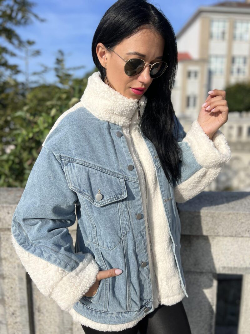 Denim biela bunda - Image 7