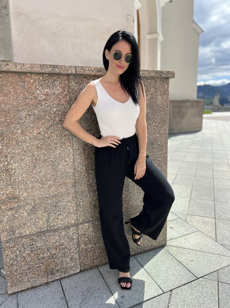 Mušelin nohavice čierne - Image 6