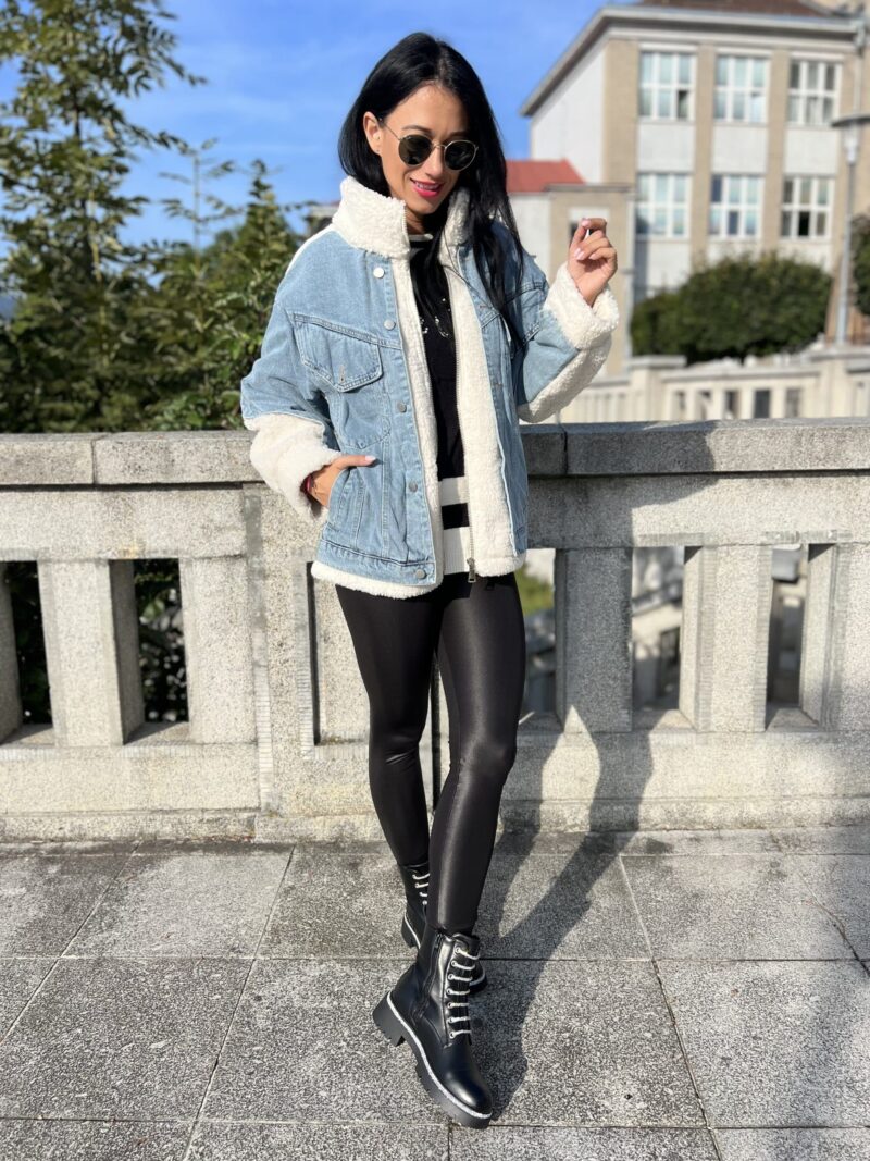 Denim biela bunda