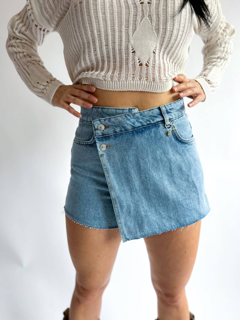 Inveta denim skort