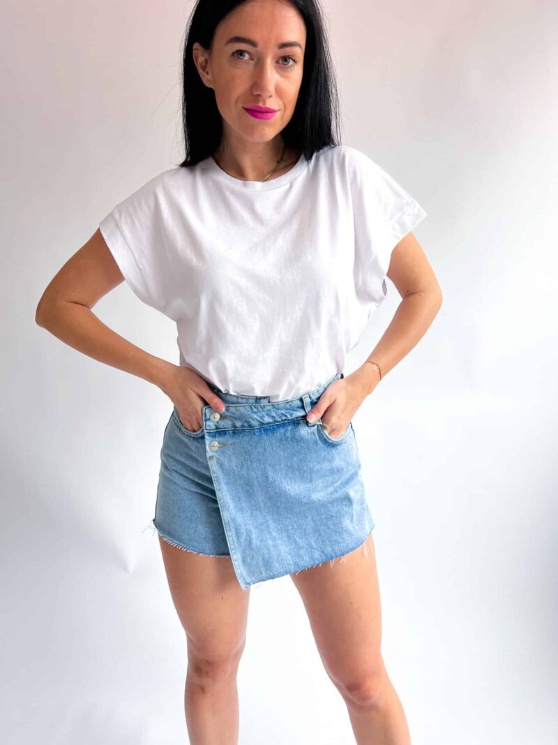 Inveta denim skort