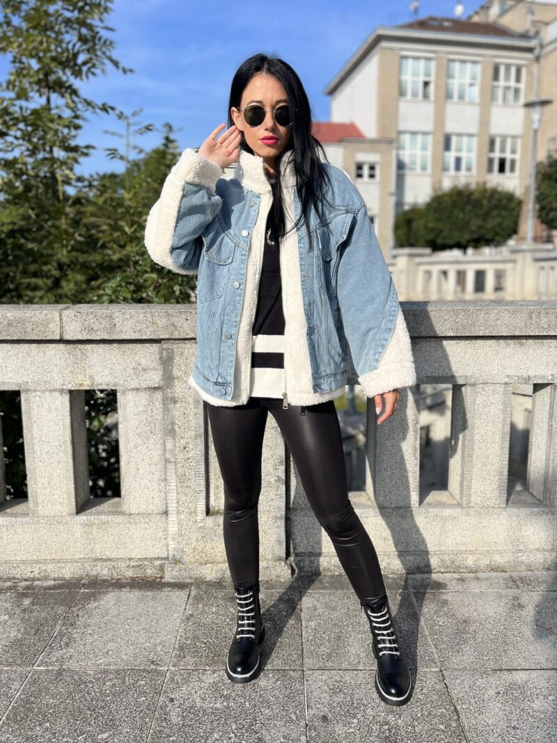 Denim biela bunda - Image 5
