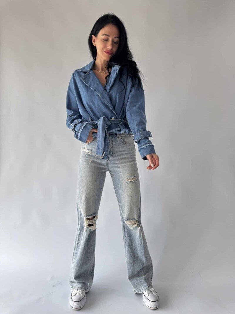 Denim trenčkot - Image 2