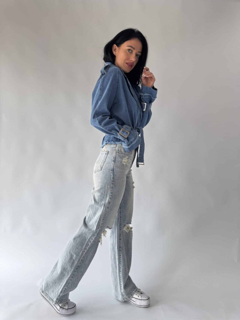 Denim trenčkot - Image 5
