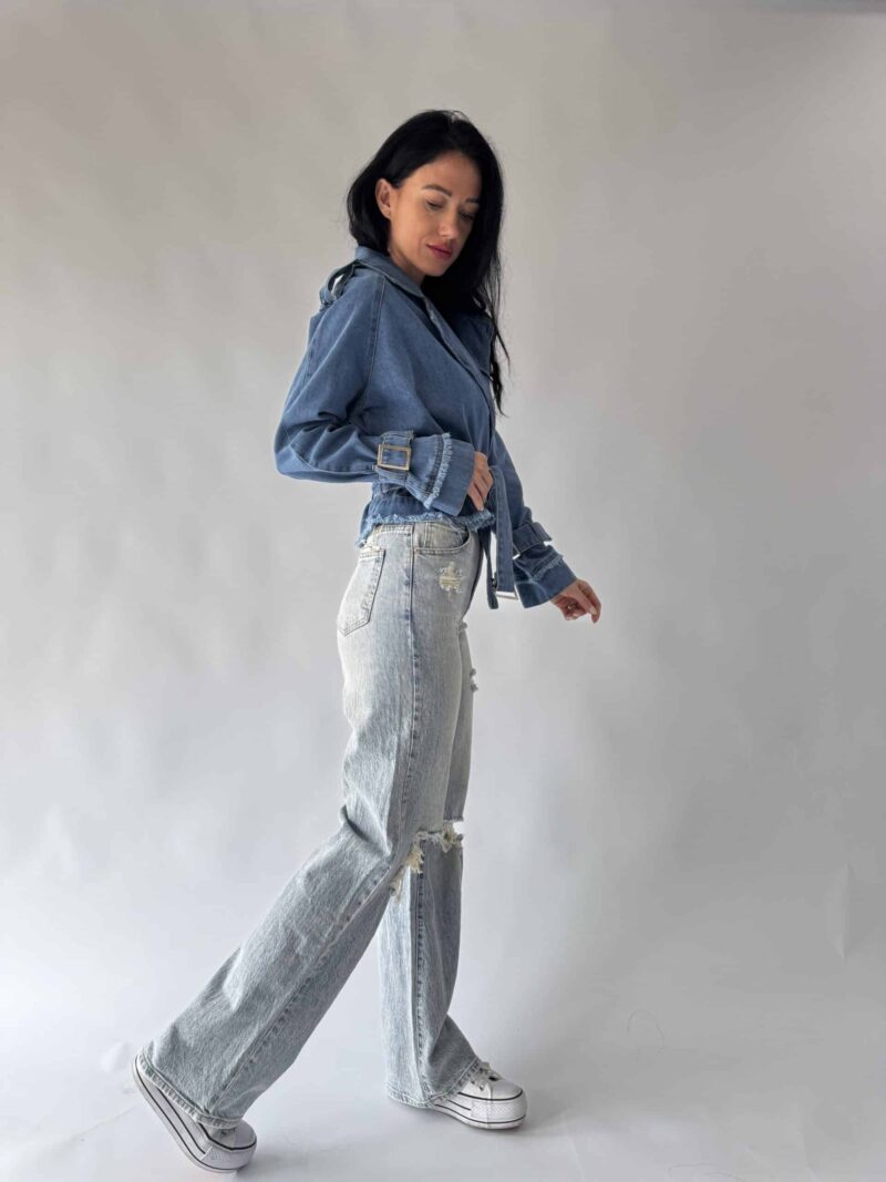 Denim trenčkot - Image 6
