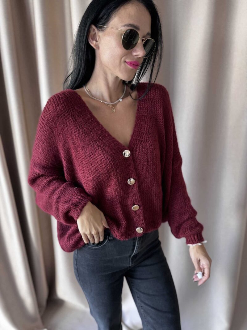 LOVE sveter burgundy - Image 3
