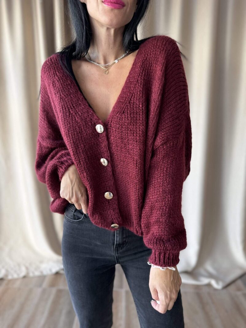 LOVE sveter burgundy