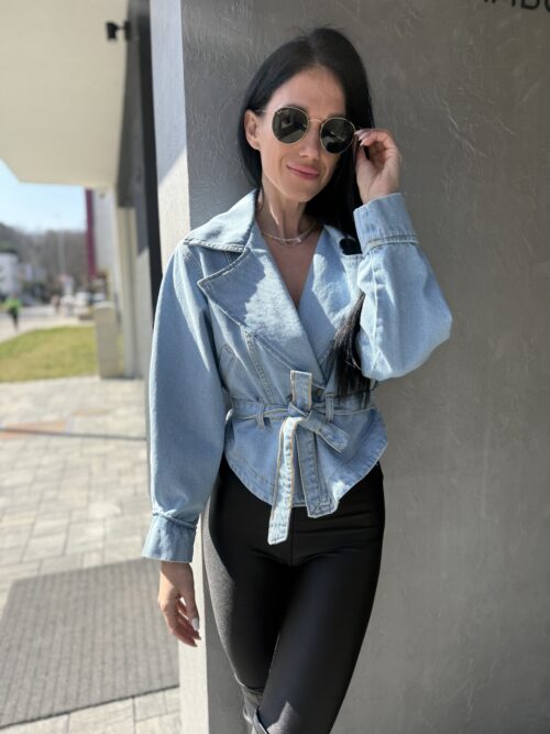 Denim bunda BONNIE modrá