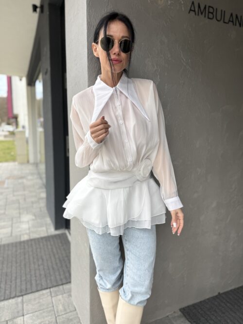 Blúzka šifón FLOWER