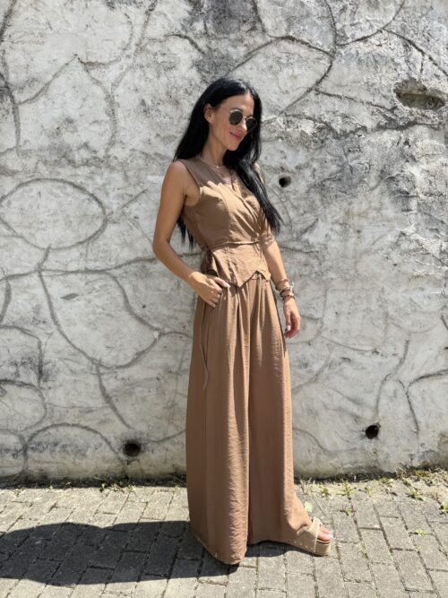 Viskózový komplet ZARIA camel
