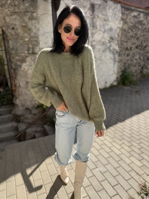 Sveter ZARA zelený