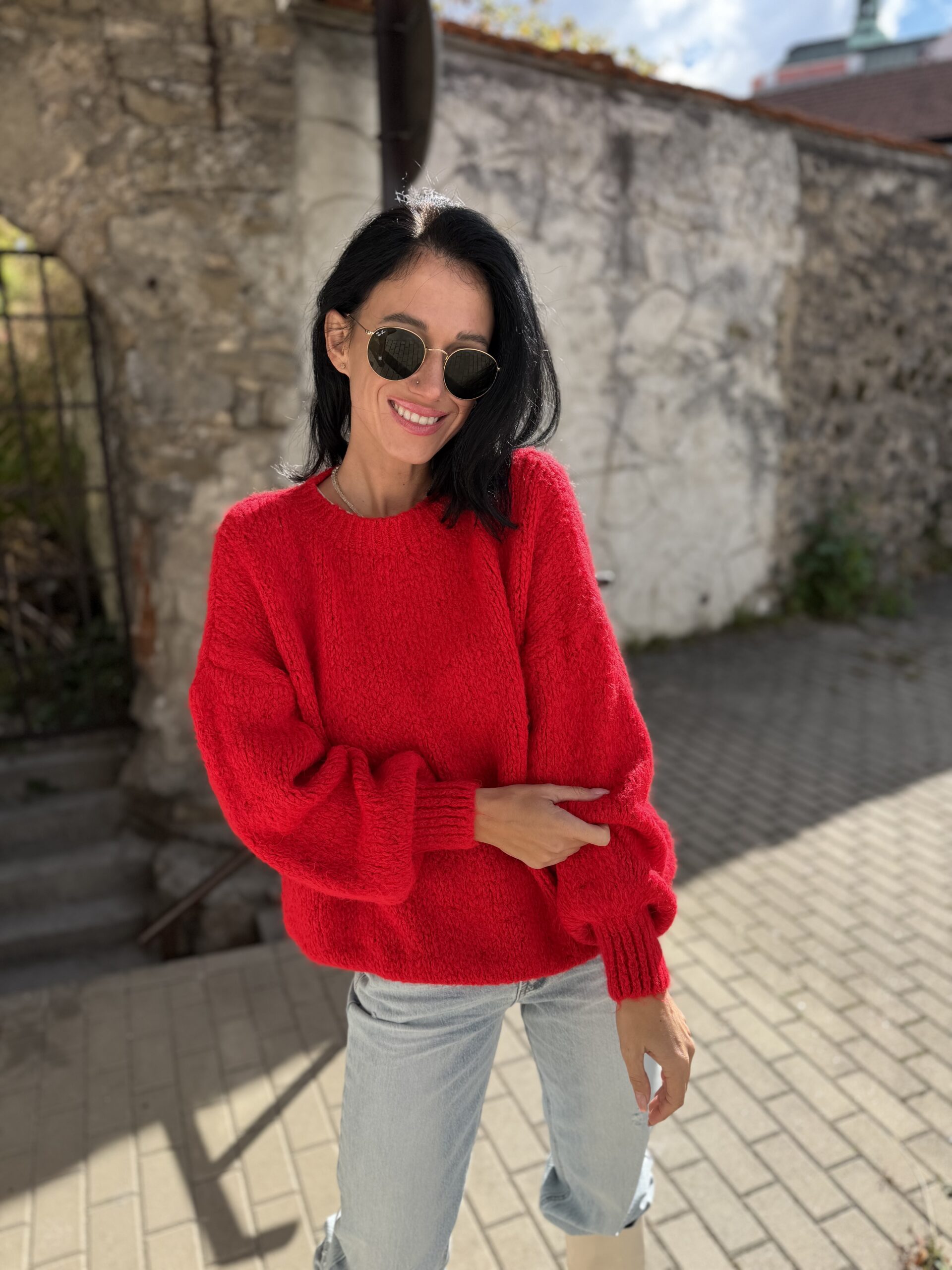 Sveter ZARA červený