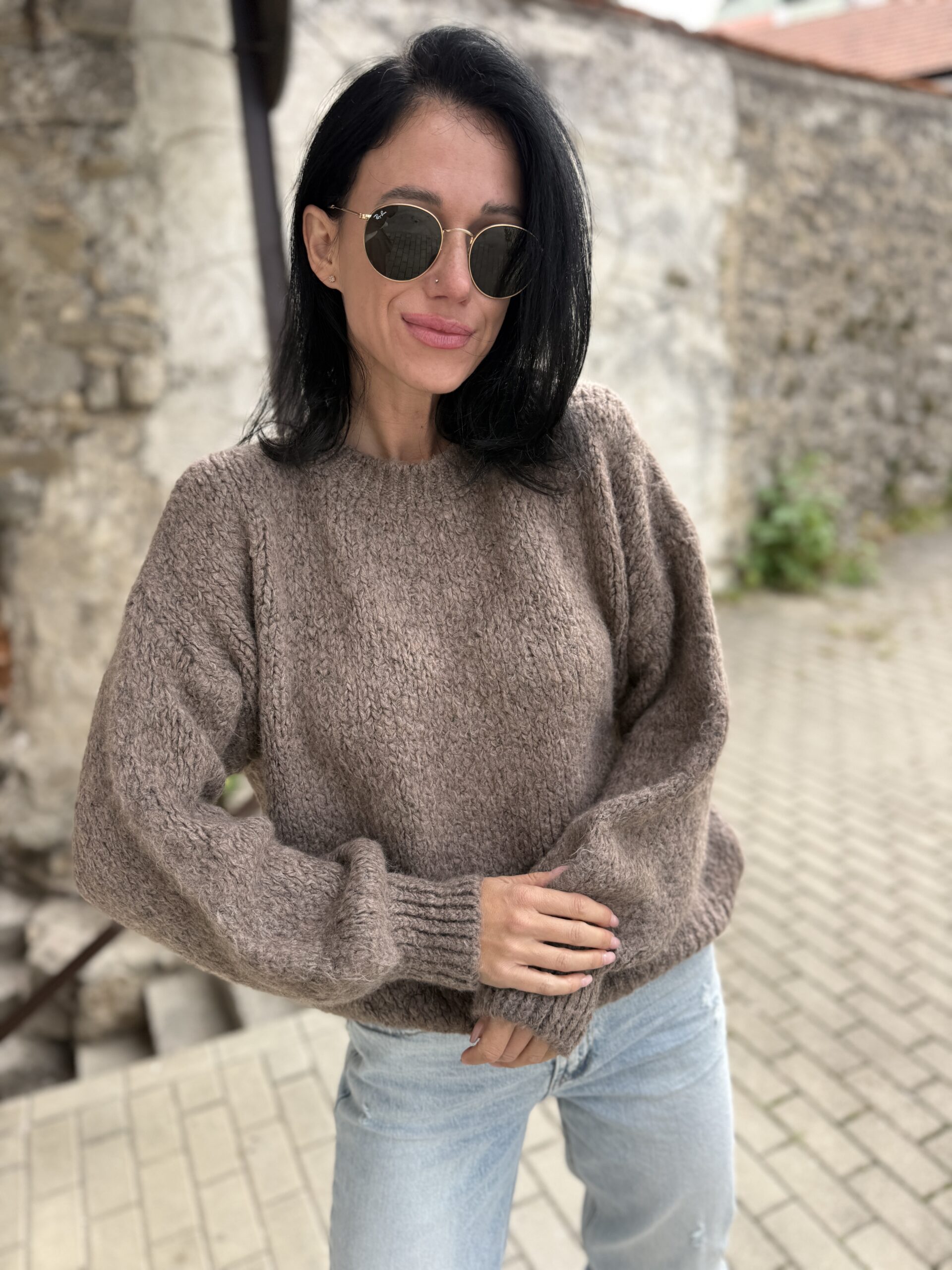 Sveter ZARA mocca