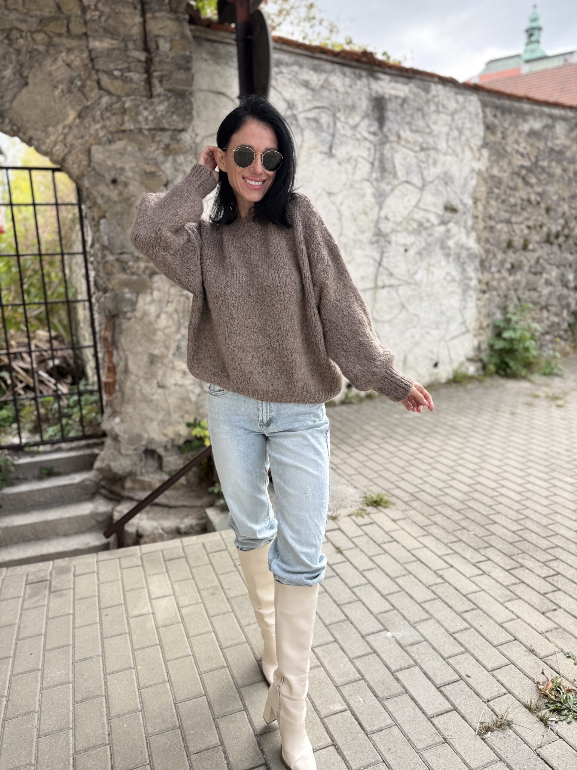 Sveter ZARA mocca – Obrázok 5